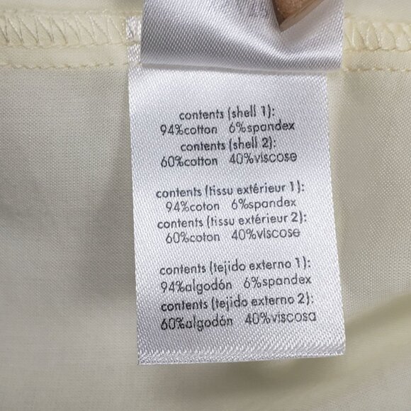 We Wore What Flowy Triangle Cami Womens XS Ivory Poplin/Voile Casual Summer Top - Picture 11 of 16